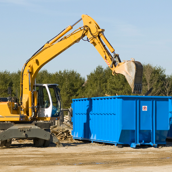 what happens if the residential dumpster is damaged or stolen during rental in Fortuna